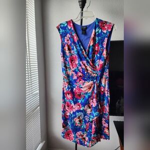 Enfocus Studio Floral Blue Dress 🌸 Size 14